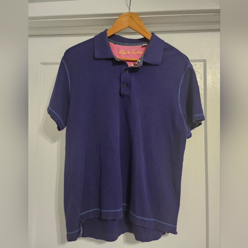 Robert Graham Deep Purple Polo Shirt
